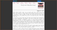 Desktop Screenshot of piercedwonderings.nstemp.com