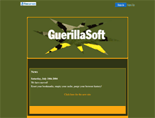 Tablet Screenshot of guerillasoft.nstemp.com